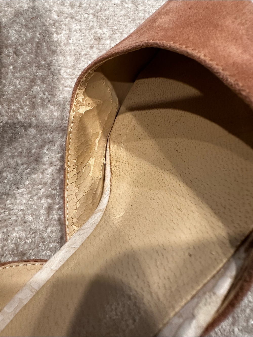 Zara Rust Brown Pointed D'Orsay Flats - Picture 8 of 10